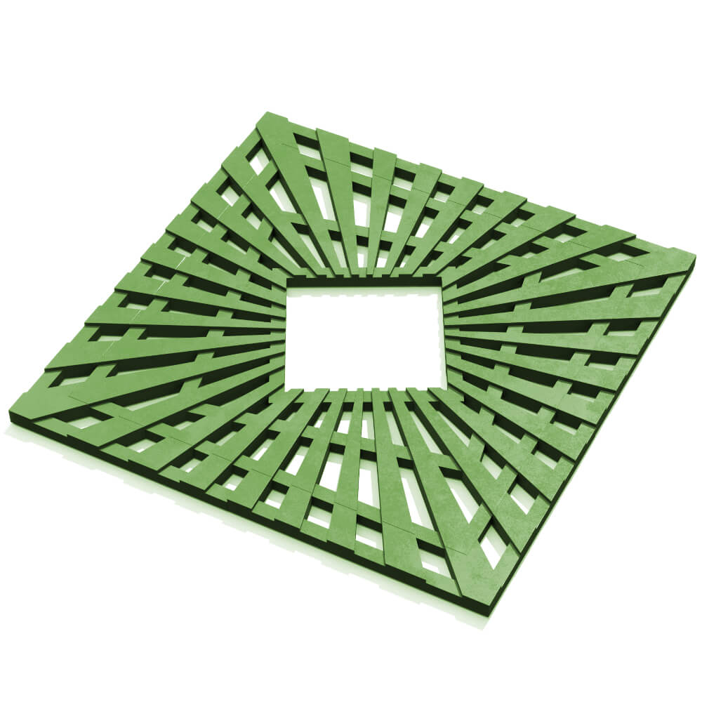 Приствольная решетка для дерева ZKING ATMOSPHERE 1.2х1.2м Зеленая в Нефтеюганске фото