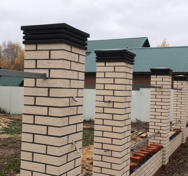 Колпак Zking Бона ХайТек Коричневый на столб 1.5х1.5 кирпича (385х385мм) в Нефтеюганске фото