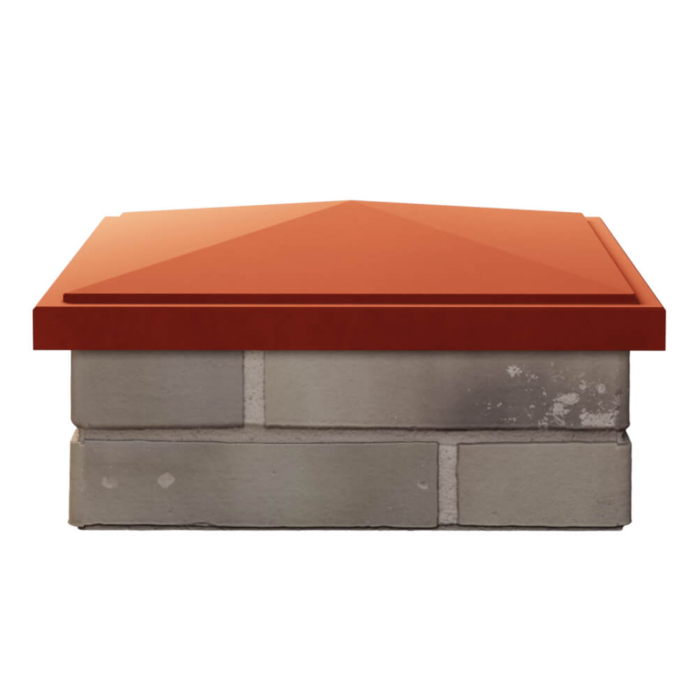 Колпак Zking БонаМоно Красный на столб 1.5х1.5 кирпича (385х385, 400х400мм) Нефтеюганск фото