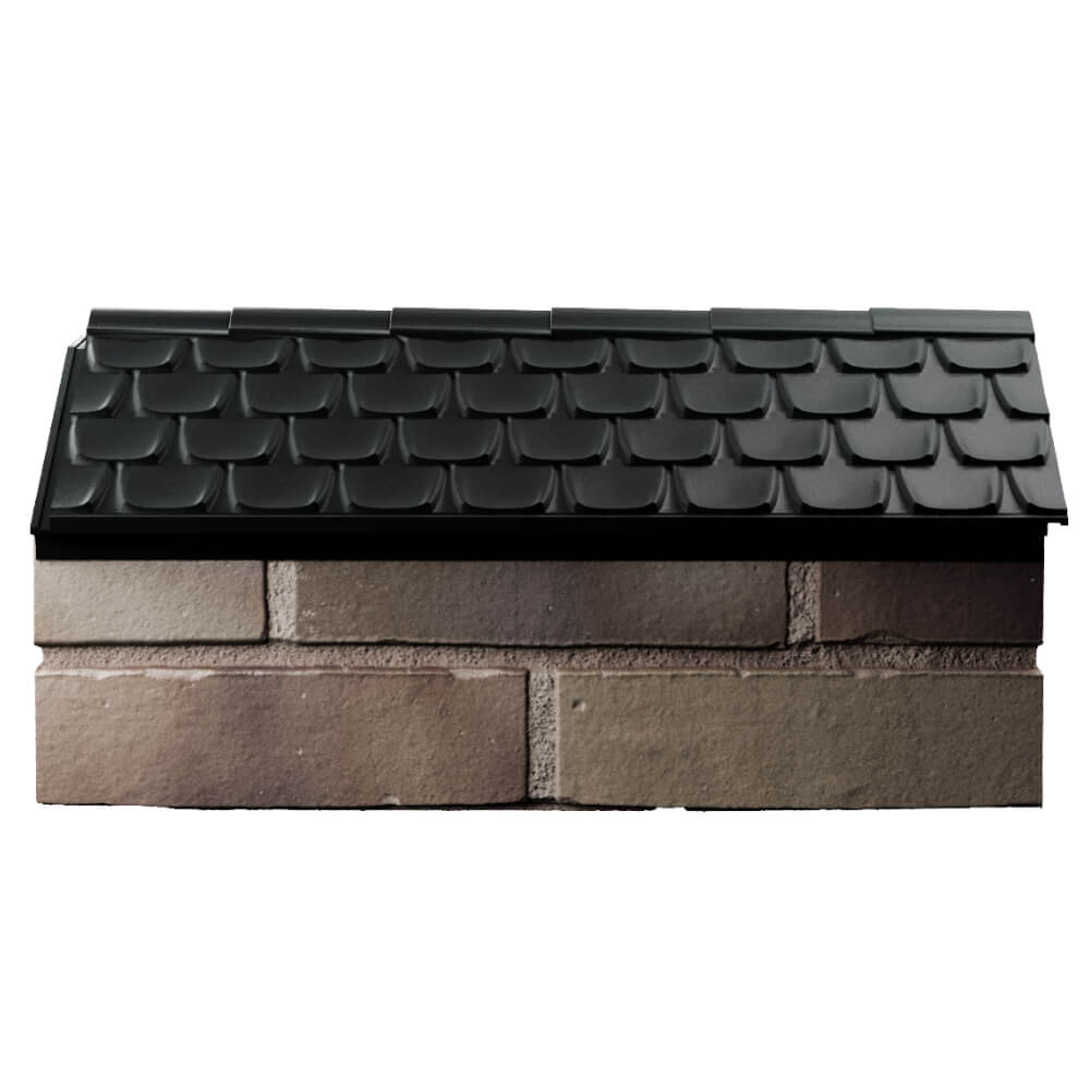 Парапет Zking Эльбрус Черный с посадкой на 1 кирпич (255мм) в Нефтеюганске фото