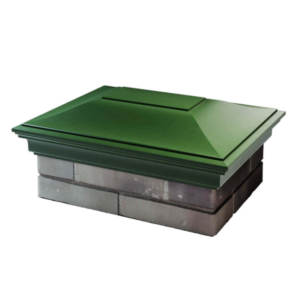 Колпак Zking Монблан Зеленый на столб 2х1.5 кирпича (515х385мм) в Нефтеюганске фото