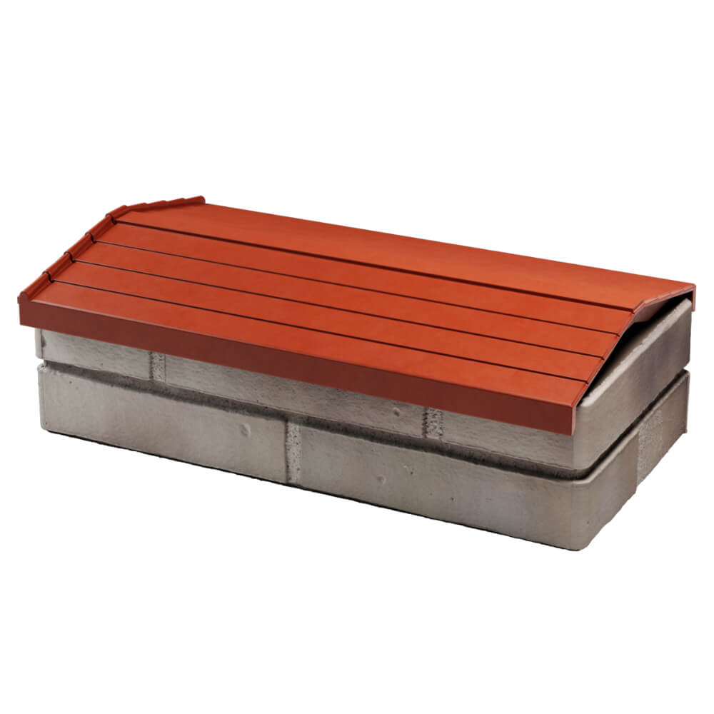 Парапет Zking Бона ХайТек Красный с посадкой на 1 кирпич (200/225/255мм) в Нефтеюганске фото