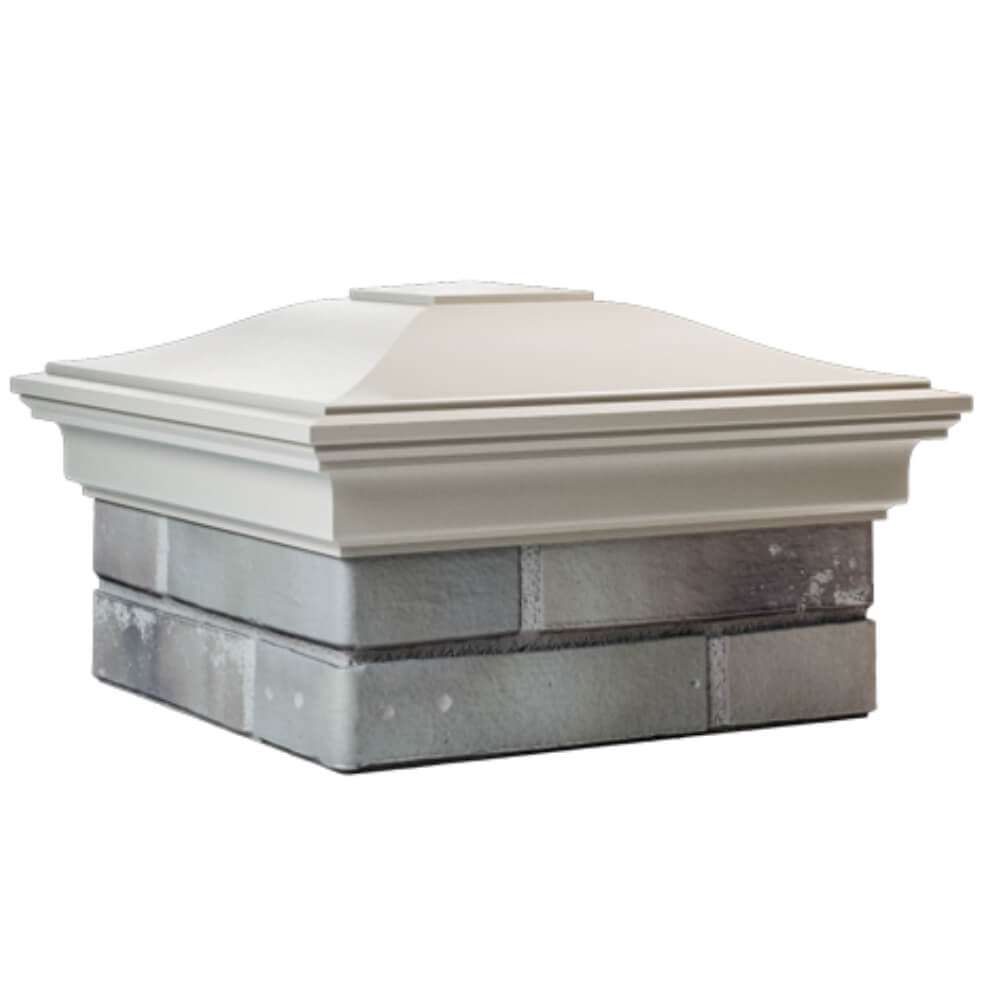 Колпак Zking Монблан Бежевый на столб 1.5х1.5 кирпича (385х385мм) в Нефтеюганске фото