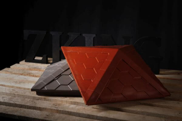 Колпак Zking Эверест Красный на столб 1.5х1.5 кирпича (390х390мм) в Нефтеюганске фото