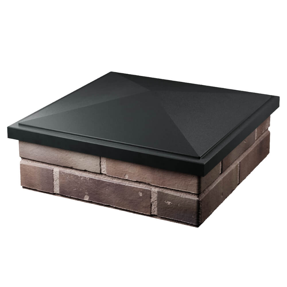 Колпак Zking БонаМоно Черный на столб 2х2 кирпича (515х515, 530х530мм) в Нефтеюганске фото