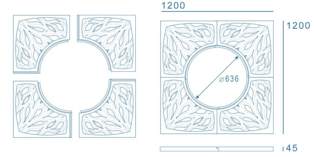 Приствольная решетка для дерева ZKING CRUST 1.2х1.2м Черная в Нефтеюганске фото