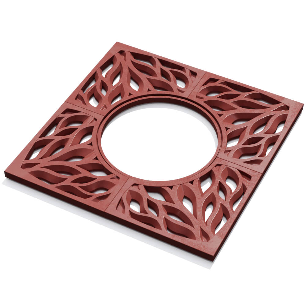 Приствольная решетка для дерева ZKING CRUST 1.2х1.2м Красная в Нефтеюганске фото