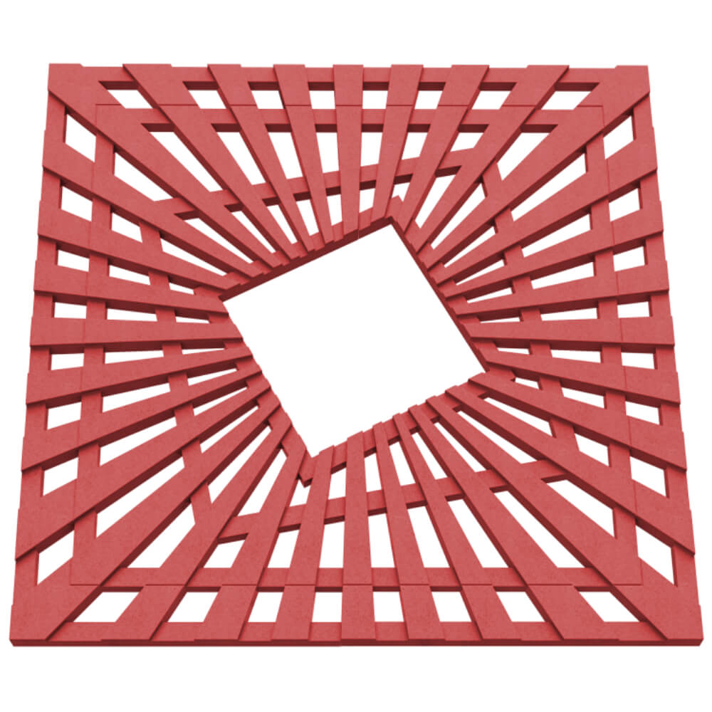 Приствольная решетка для дерева ZKING ATMOSPHERE 1.2х1.2м Красная в Нефтеюганске фото