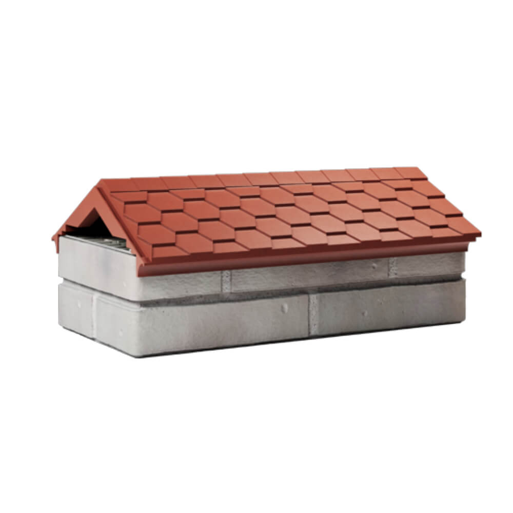 Парапет Zking Эверест Красный с посадкой на 1 кирпич (200/225/255мм) Нефтеюганск фото