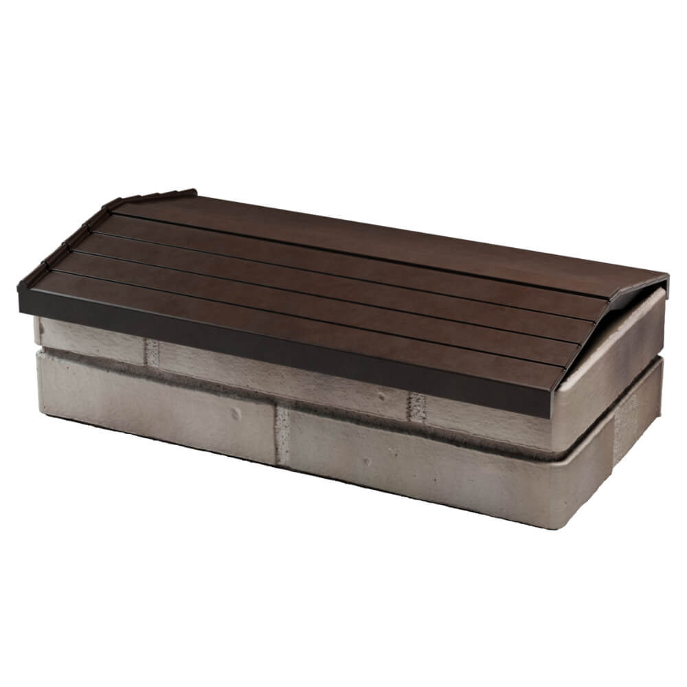 Парапет Zking Бона ХайТек Коричневый с посадкой на 1 кирпич (200/225/255мм) в Нефтеюганске фото