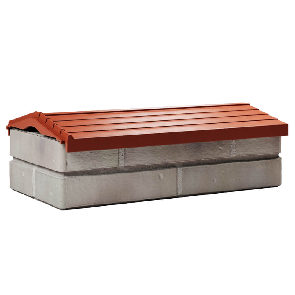 Парапет Zking Бона ХайТек Красный с посадкой на 1 кирпич (200/225/255мм) Нефтеюганск фото