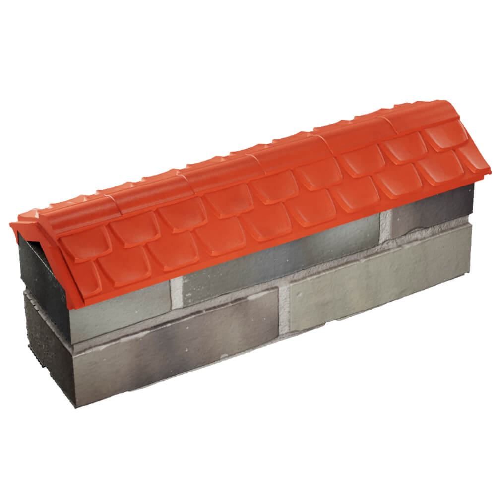 Парапет Zking Эльбрус Красный с посадкой на 0.5 кирпича (130мм) в Нефтеюганске фото