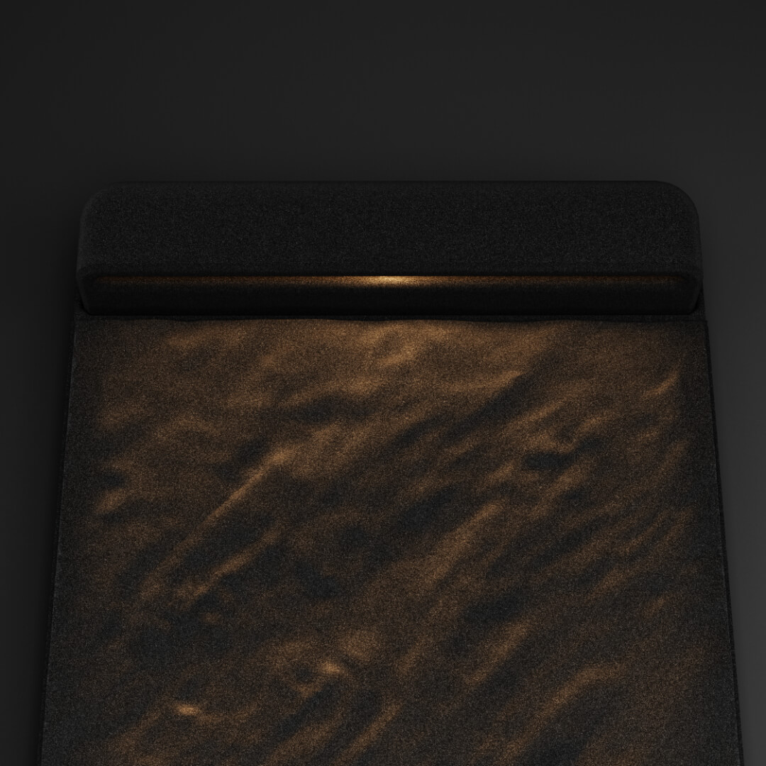 LED Светильник для шаговой плиты STONE Черный Сланец 330х75х98мм в Нефтеюганске фото