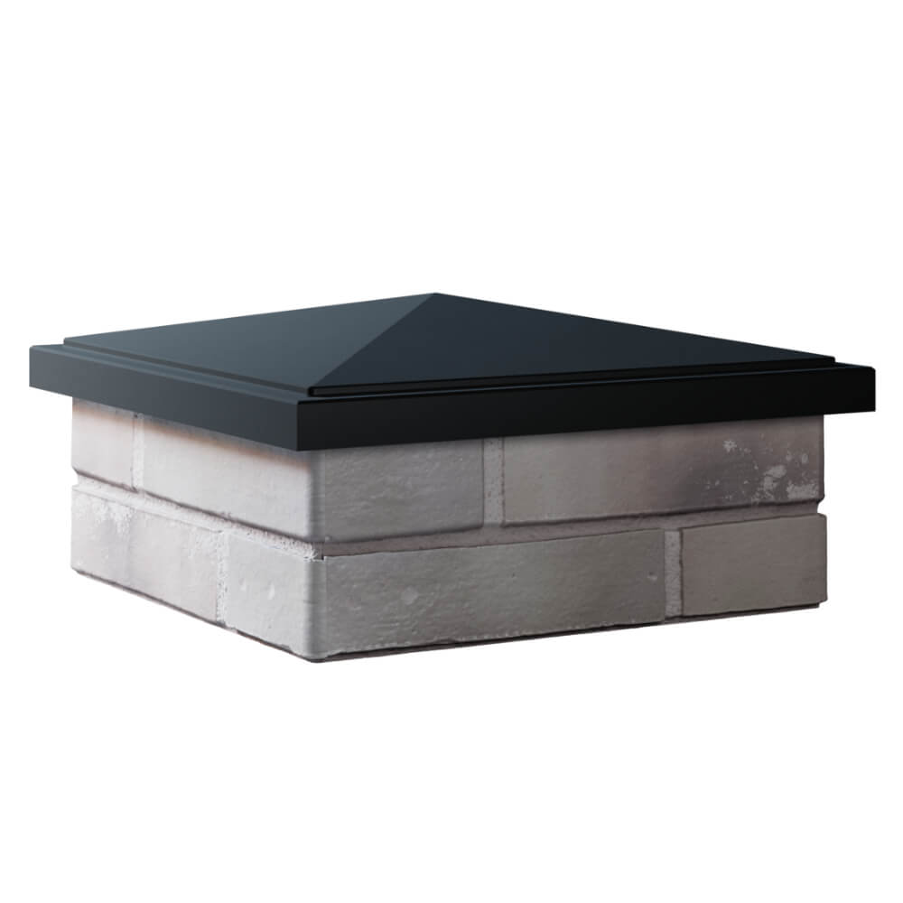 Колпак Zking БонаМоно Черный на столб 1.5х1.5 кирпича (385х385, 400х400мм) в Нефтеюганске фото