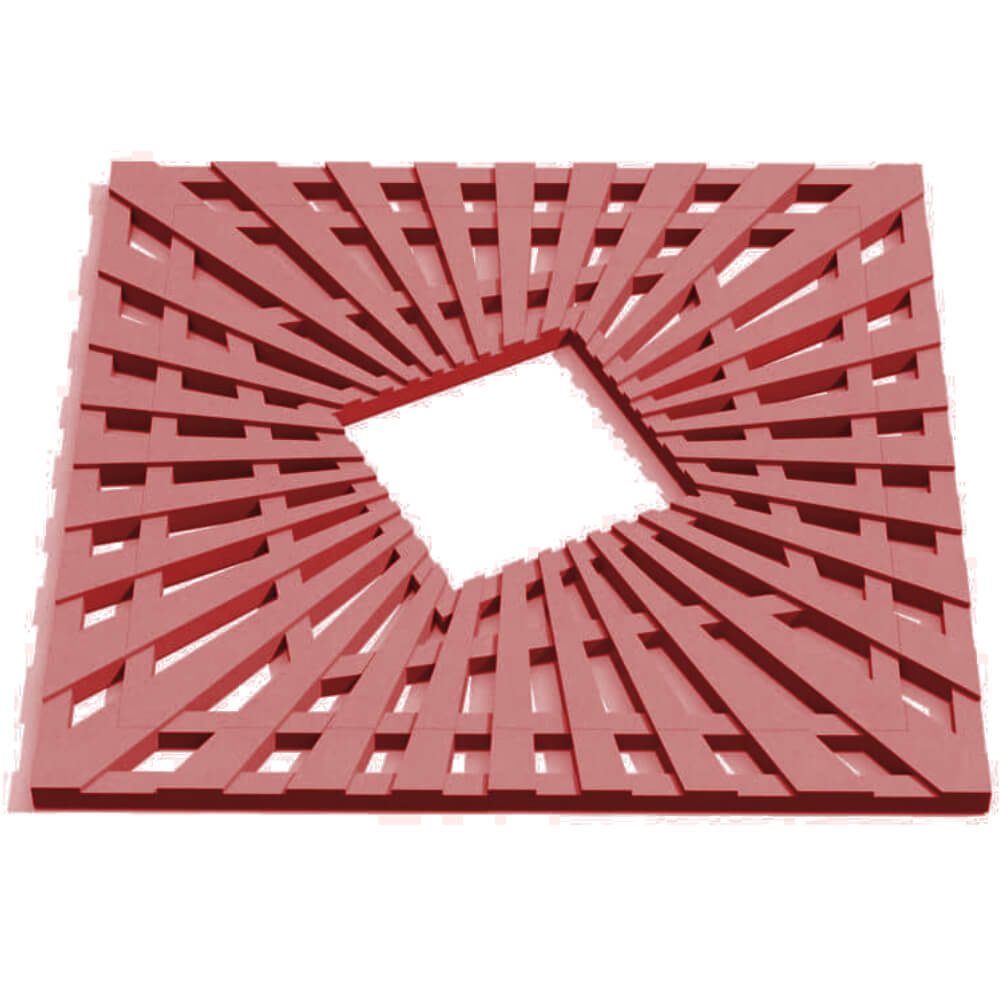 Приствольная решетка для дерева ZKING ATMOSPHERE 1.2х1.2м Красная Нефтеюганск фото