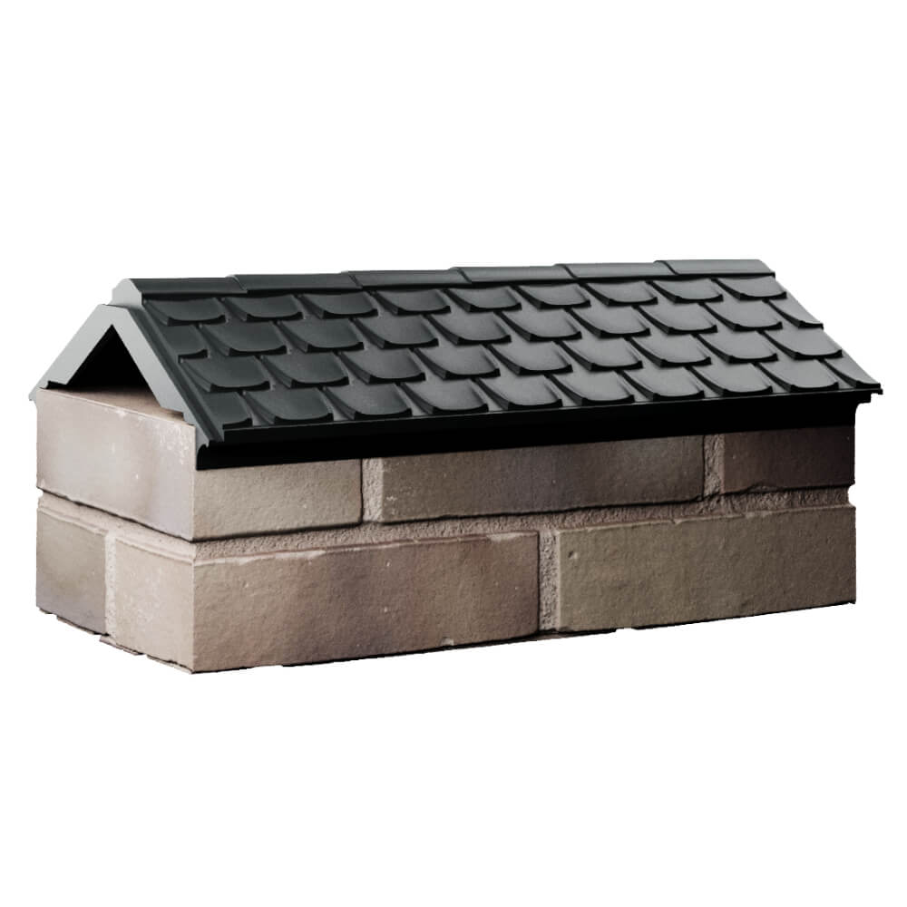 Парапет Zking Эльбрус Черный с посадкой на 1 кирпич (255мм) Нефтеюганск фото