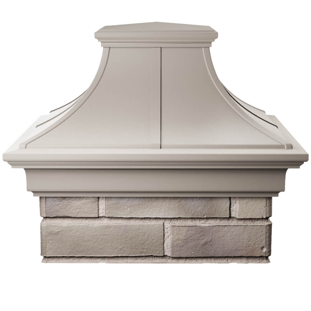 Колпак Zking Монблан Премиум Бежевый на столб 1.5х1.5 кирпича (385х385мм) Нефтеюганск фото