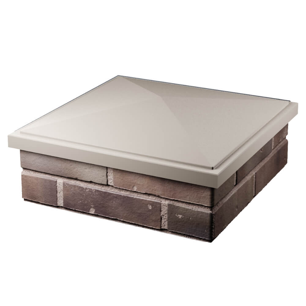 Колпак Zking БонаМоно Бежевый на столб 2х2 кирпича (515х515, 530х530мм) в Нефтеюганске фото