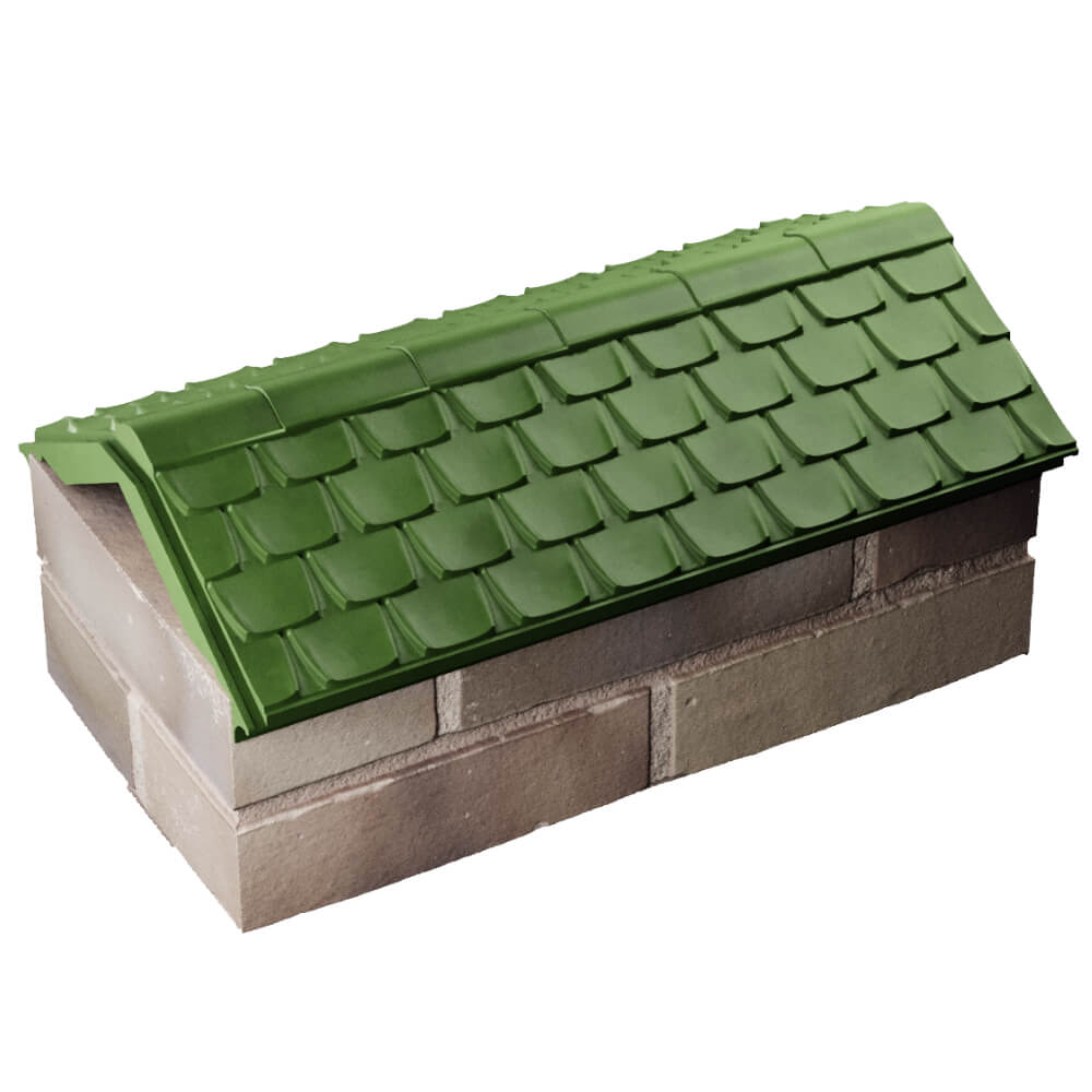 Парапет Zking Эльбрус Зеленый с посадкой на 1 кирпич (255мм) в Нефтеюганске фото