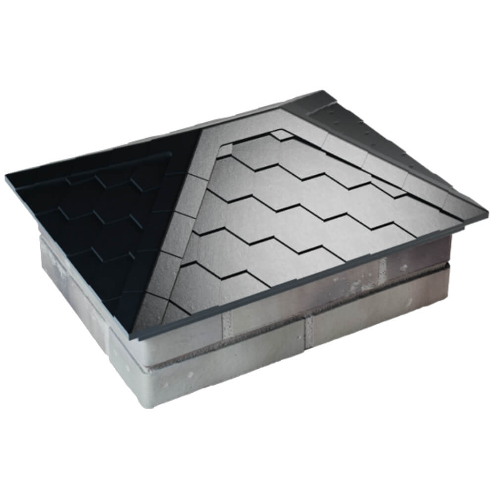 Колпак Zking Эверест Черный на столб 2х1.5 кирпича (520х390мм) Нефтеюганск фото