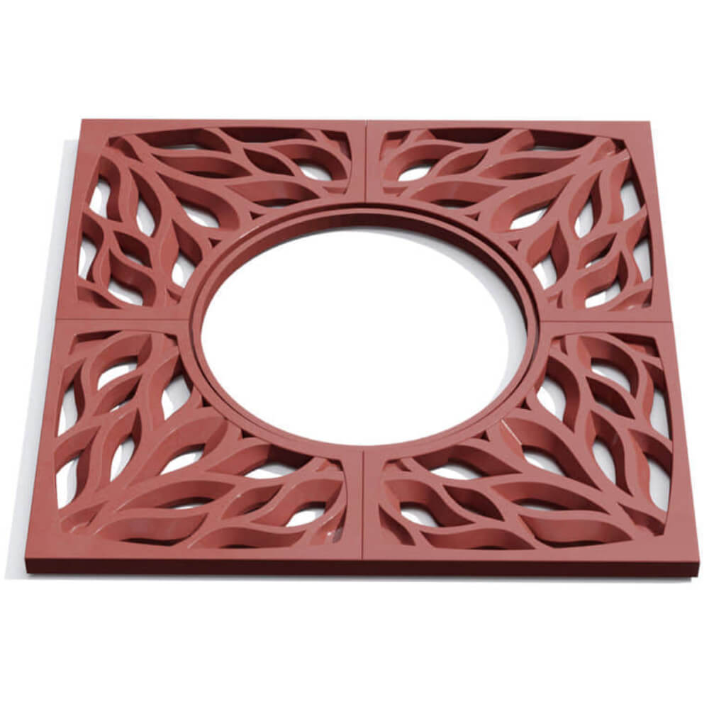 Приствольная решетка для дерева ZKING CRUST 1.2х1.2м Красная Нефтеюганск фото