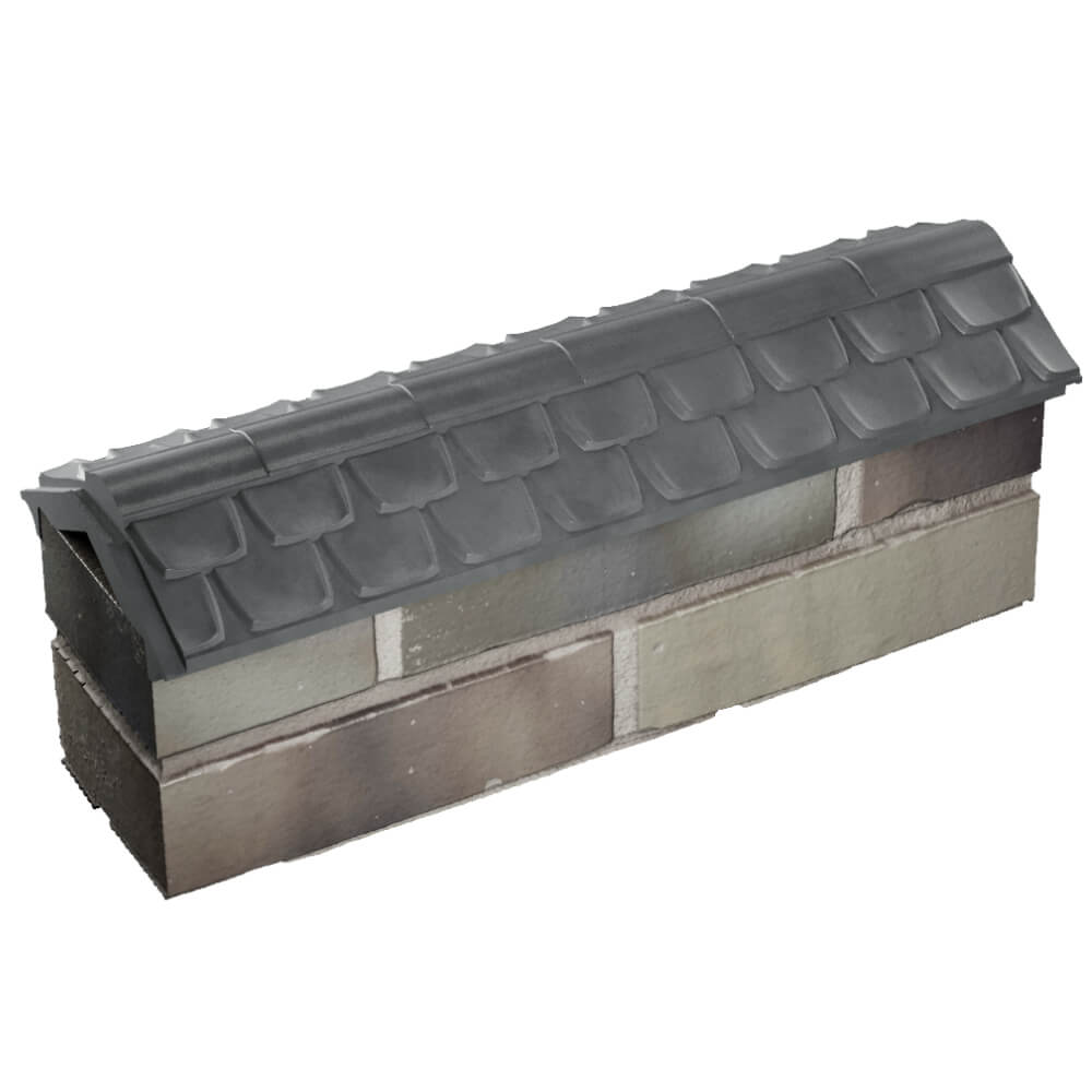 Парапет Zking Эльбрус Серый с посадкой на 0.5 кирпича (130мм) в Нефтеюганске фото