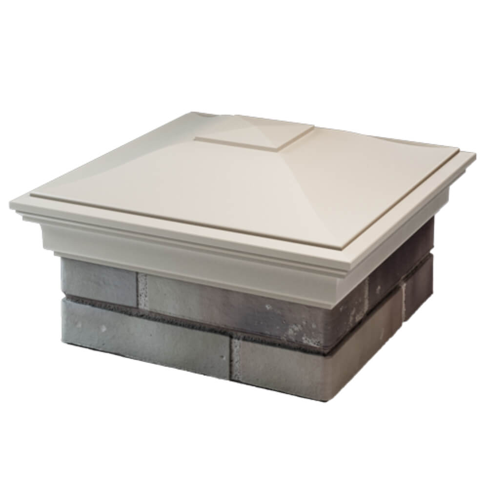 Колпак Zking Монблан Бежевый на столб 1.5х1.5 кирпича (385х385мм) в Нефтеюганске фото