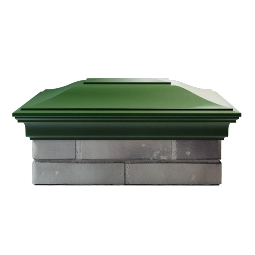 Колпак Zking Монблан Зеленый на столб 2х1.5 кирпича (515х385мм) в Нефтеюганске фото