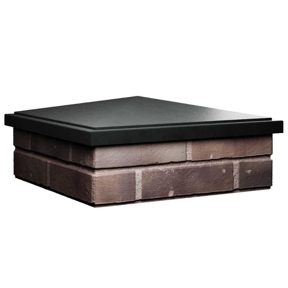 Колпак Zking БонаМоно Черный на столб 2х2 кирпича (515х515, 530х530мм) в Нефтеюганске фото