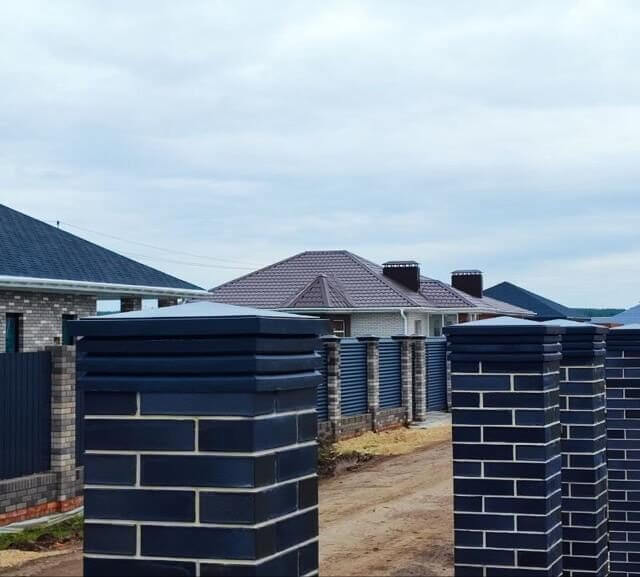 Колпак Zking Бона ХайТек Серый на столб 1.5х1.5 кирпича (385х385мм) в Нефтеюганске фото