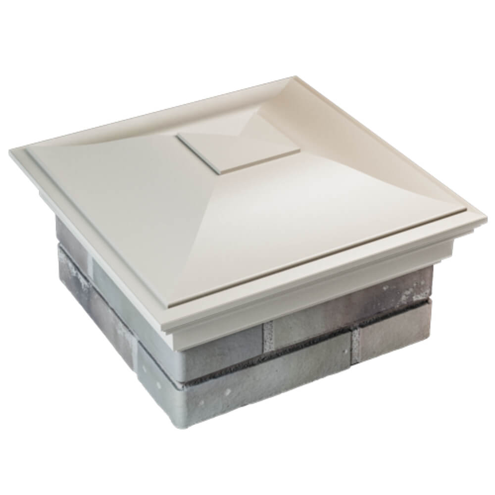 Колпак Zking Монблан Бежевый на столб 1.5х1.5 кирпича (385х385мм) в Нефтеюганске фото