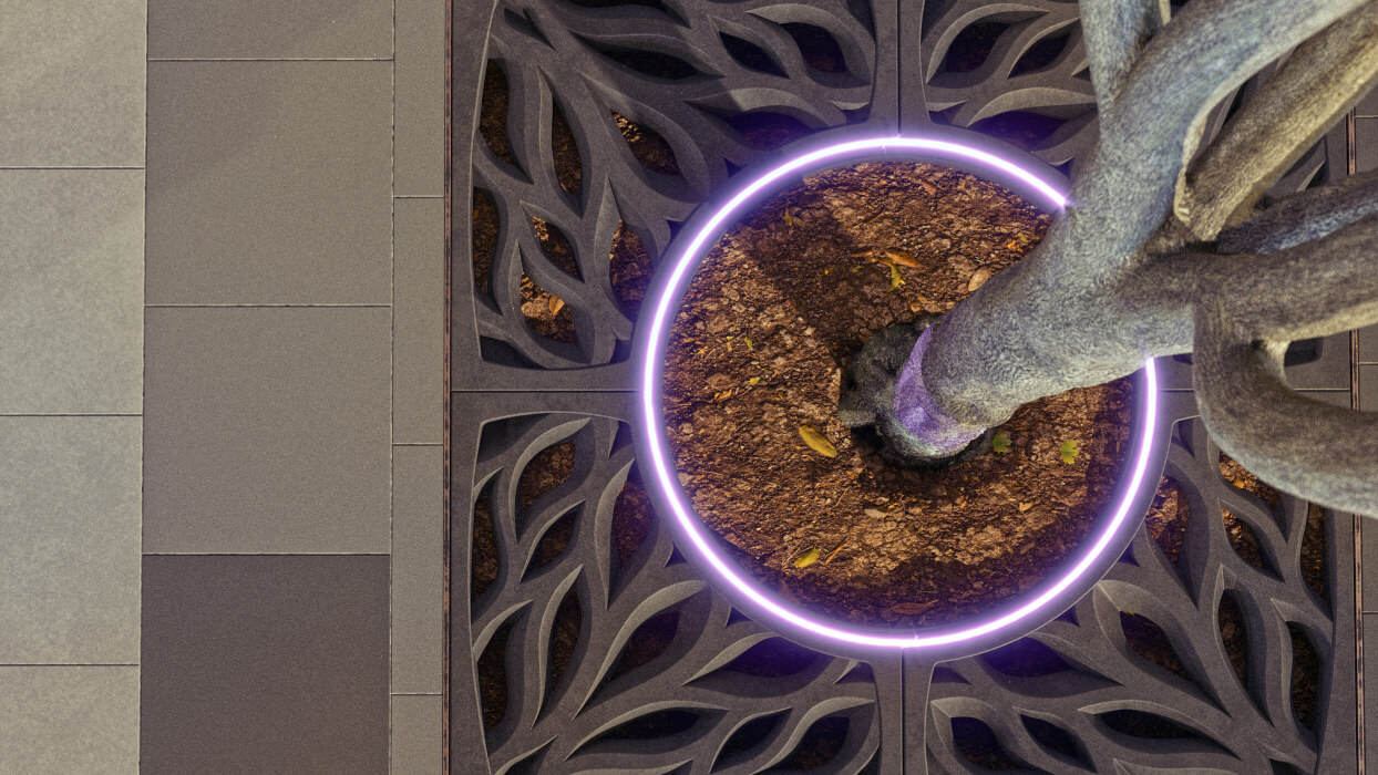 Приствольная решетка для дерева ZKING CRUST 1.2х1.2м Черная в Нефтеюганске фото