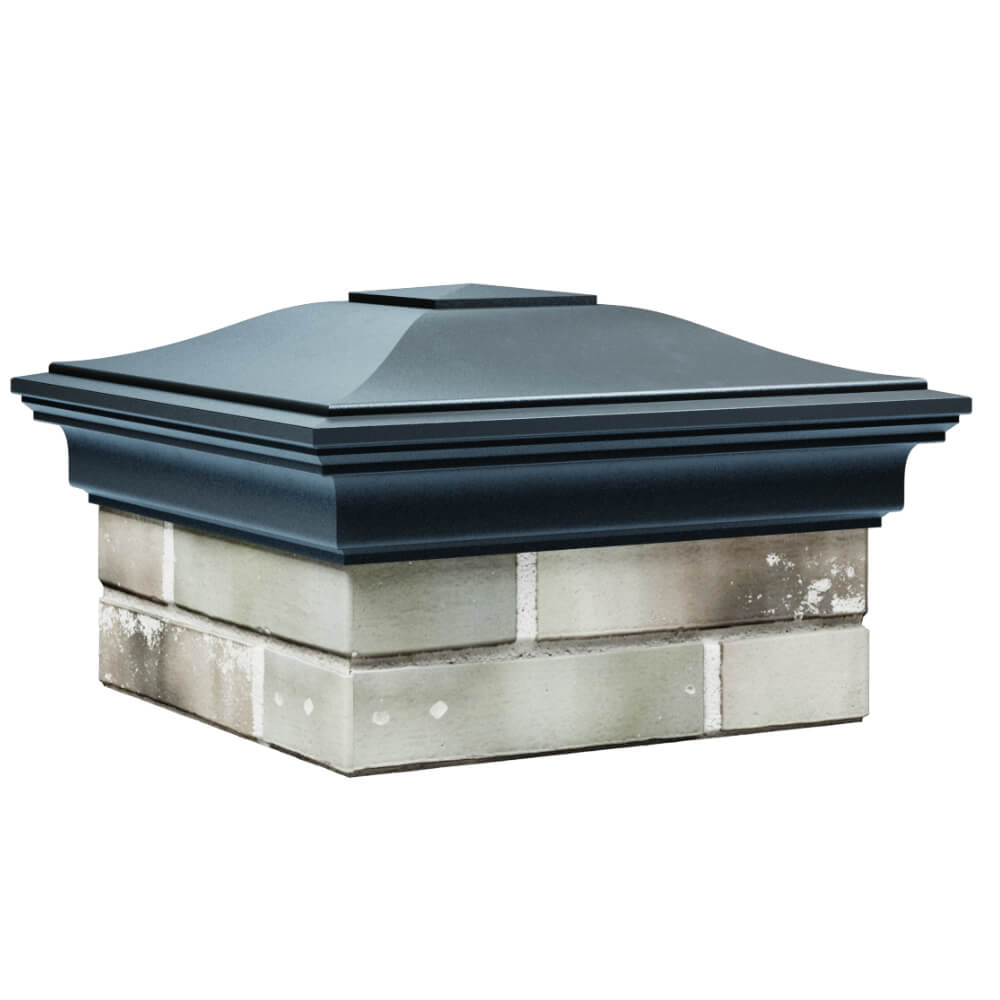 Колпак Zking Монблан Серый на столб 1.5х1.5 кирпича (385х385мм) в Нефтеюганске фото