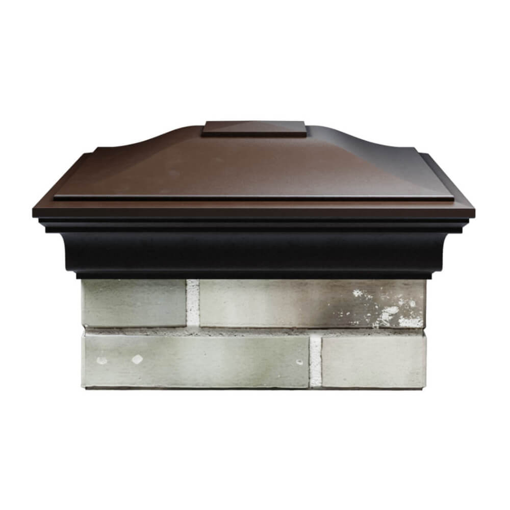 Колпак Zking Монблан Коричневый на столб 1.5х1.5 еврокирпича 0.7НФ (355х355мм) Нефтеюганск фото