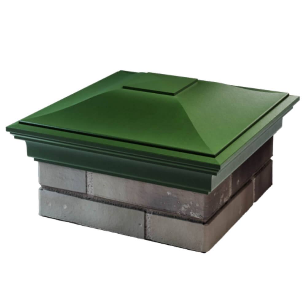 Колпак Zking Монблан Зеленый на столб 1.5х1.5 кирпича (385х385мм) в Нефтеюганске фото