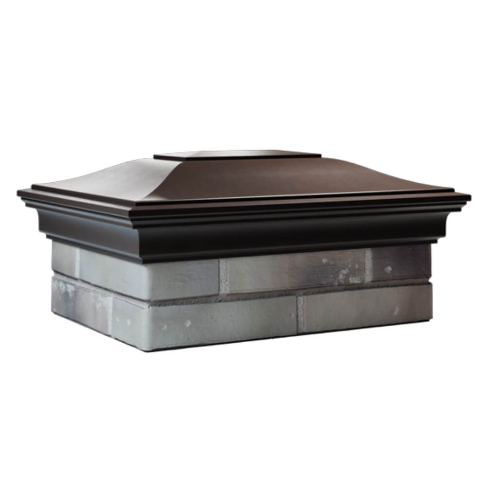 Колпак Zking Монблан Коричневый на столб 2х1.5 кирпича (515х385мм) в Нефтеюганске фото