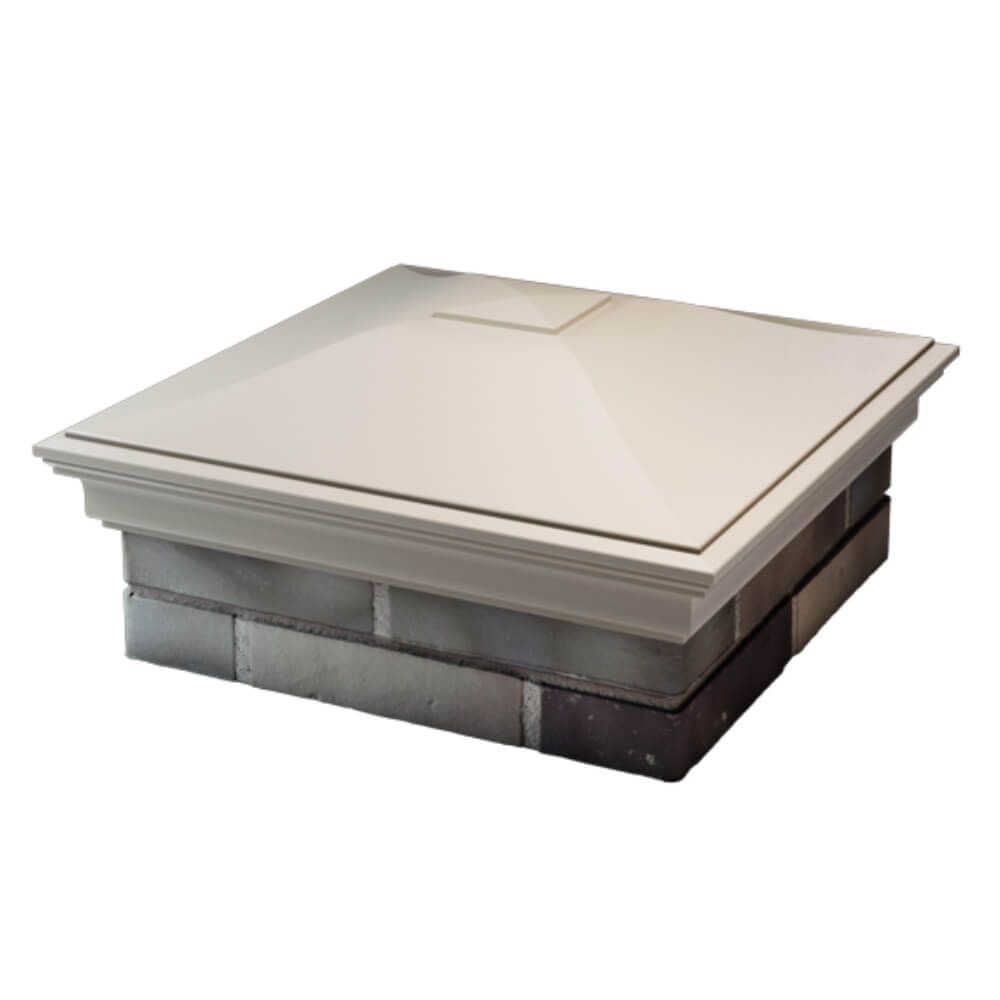 Колпак Zking Монблан Бежевый на столб 2х2 кирпича (515х515мм) в Нефтеюганске фото