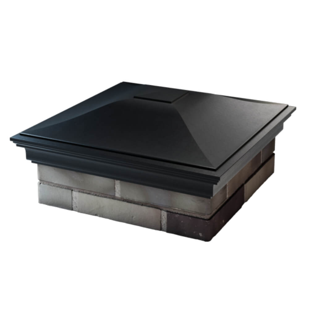 Колпак Zking Монблан Черный на столб 2х2 кирпича (515х515мм) в Нефтеюганске фото