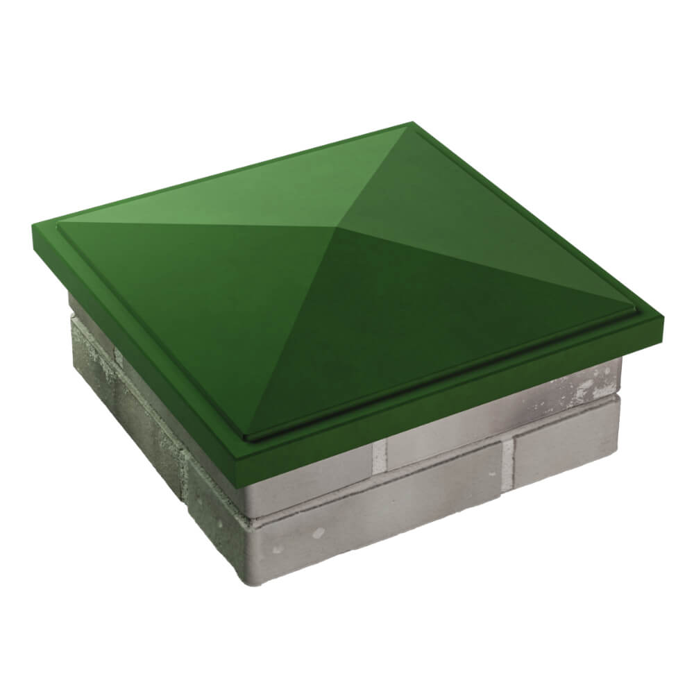 Колпак Zking БонаМоно Зеленый на столб 1.5х1.5 кирпича (385х385, 400х400мм) в Нефтеюганске фото