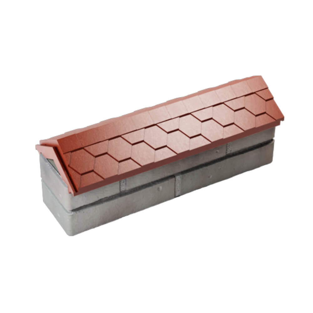 Парапет Zking Эверест Красный с посадкой на 0.5 кирпича (130мм) в Нефтеюганске фото