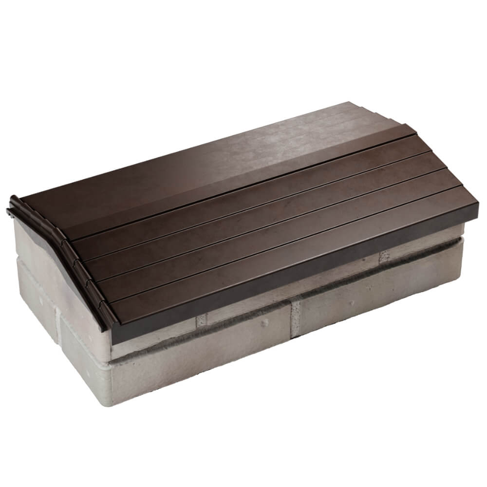 Парапет Zking Бона ХайТек Коричневый с посадкой на 1 кирпич (200/225/255мм) в Нефтеюганске фото