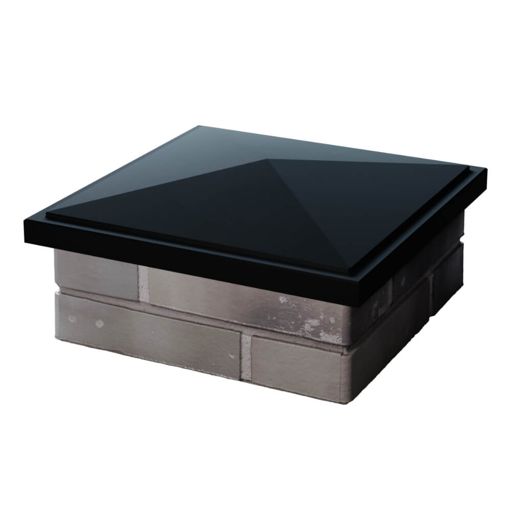 Колпак Zking БонаМоно Черный на столб 1.5х1.5 кирпича (385х385, 400х400мм) в Нефтеюганске фото