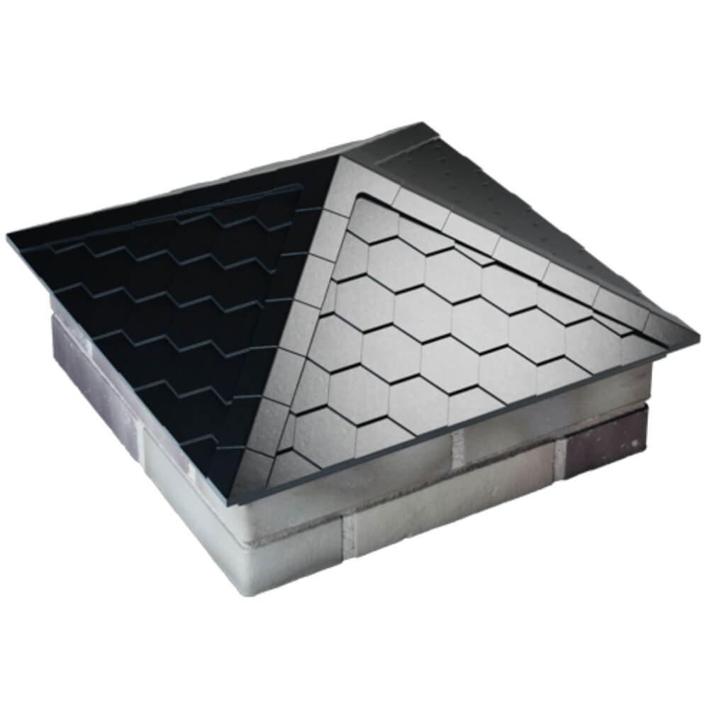 Колпак Zking Эверест Черный на столб 2х2 кирпича (535х535мм) Нефтеюганск фото