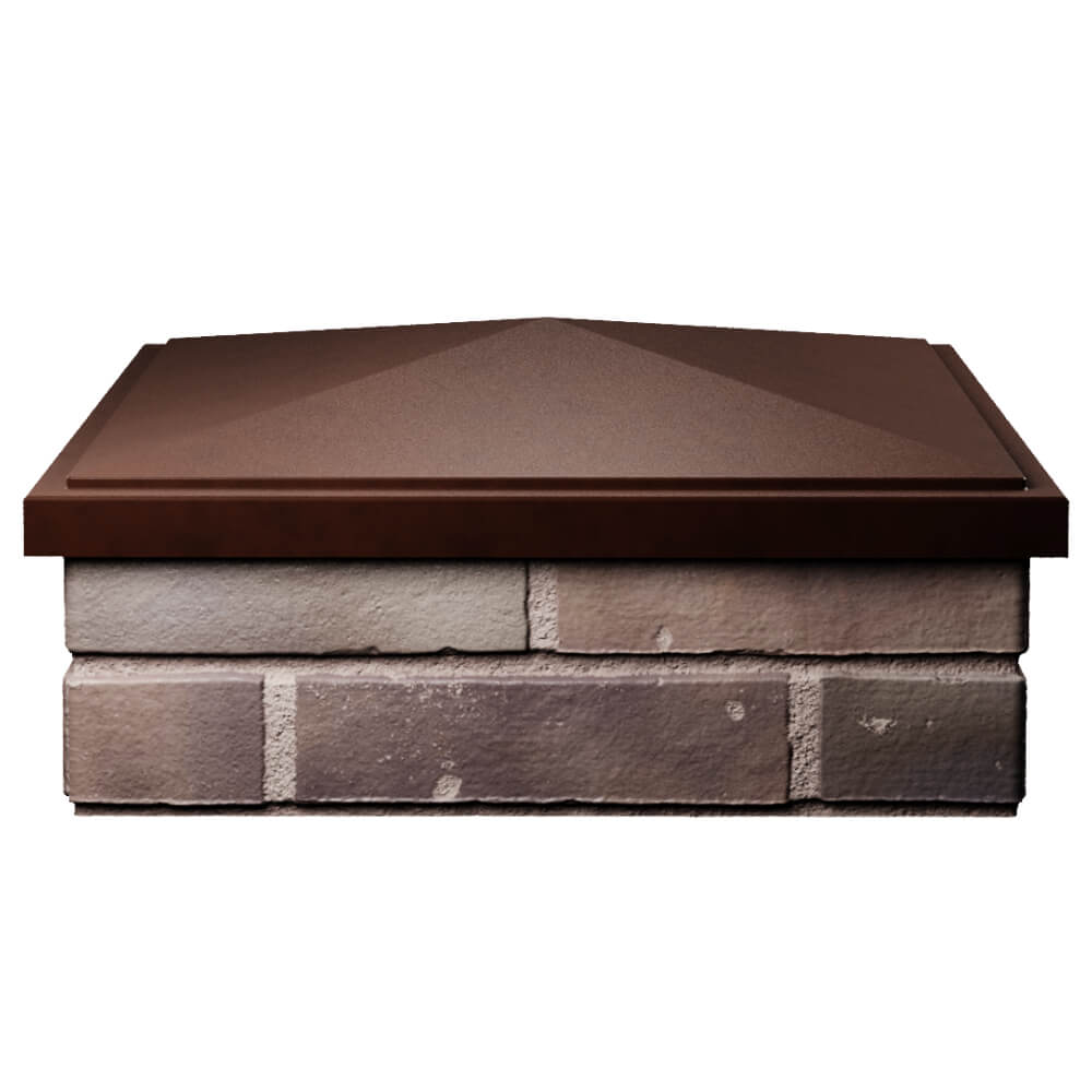 Колпак Zking БонаМоно Коричневый на столб 2х2 кирпича (515х515, 530х530мм) Нефтеюганск фото