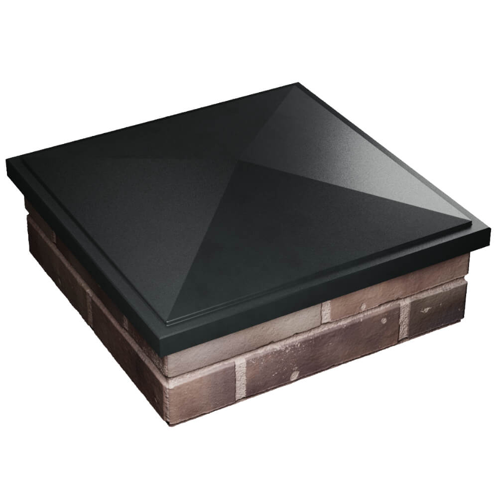 Колпак Zking БонаМоно Черный на столб 2х2 кирпича (515х515, 530х530мм) в Нефтеюганске фото