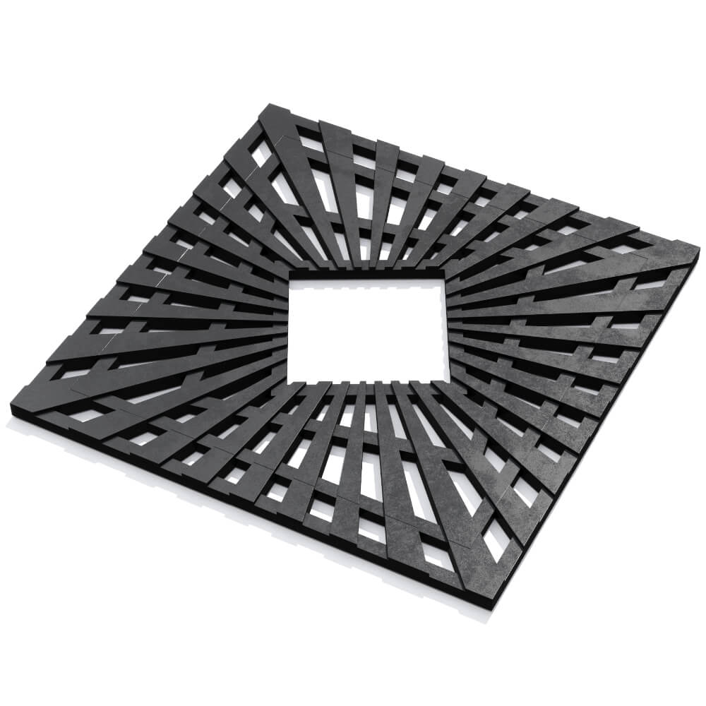 Приствольная решетка для дерева ZKING ATMOSPHERE 1.2х1.2м Черная в Нефтеюганске фото