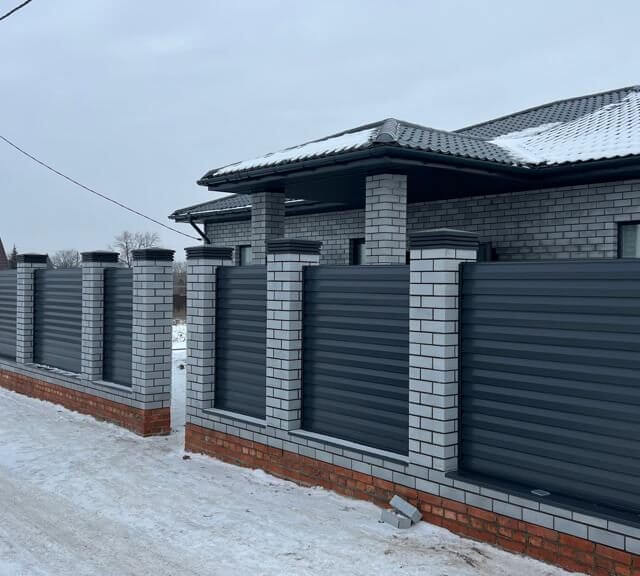 Колпак Zking Бона ХайТек Серый на столб 1.5х1.5 кирпича (385х385мм) в Нефтеюганске фото