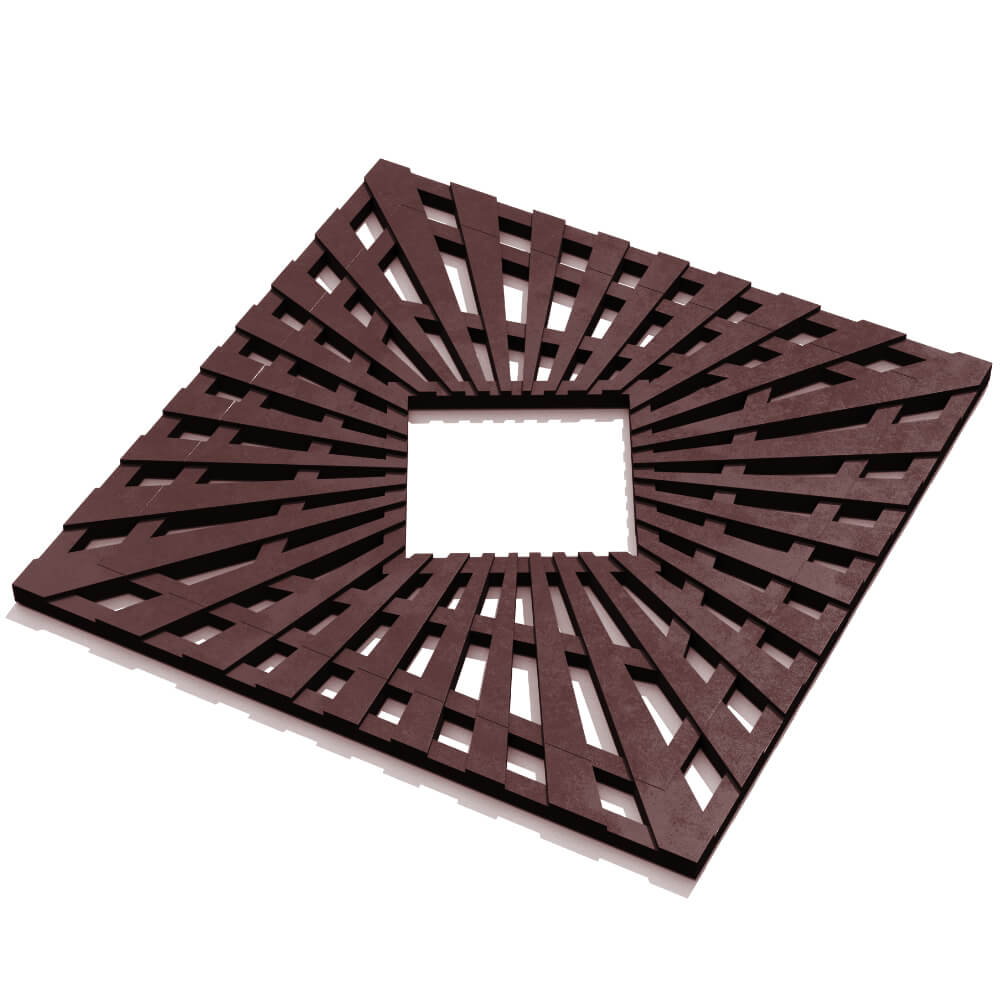 Приствольная решетка для дерева ZKING ATMOSPHERE 1.2х1.2м Коричневая в Нефтеюганске фото