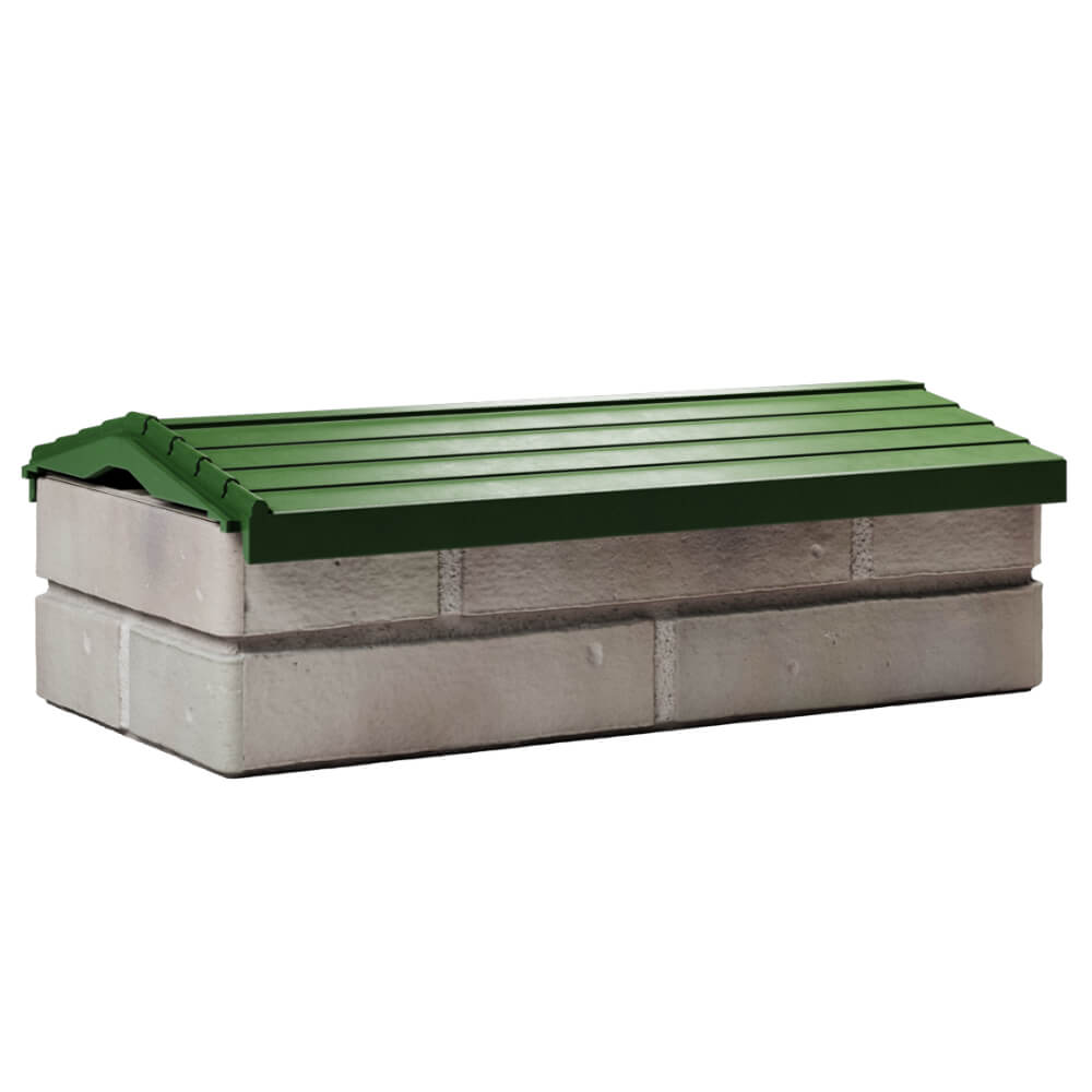 Парапет Zking Бона ХайТек Зеленый с посадкой на 1 кирпич (200/225/255мм) Нефтеюганск фото