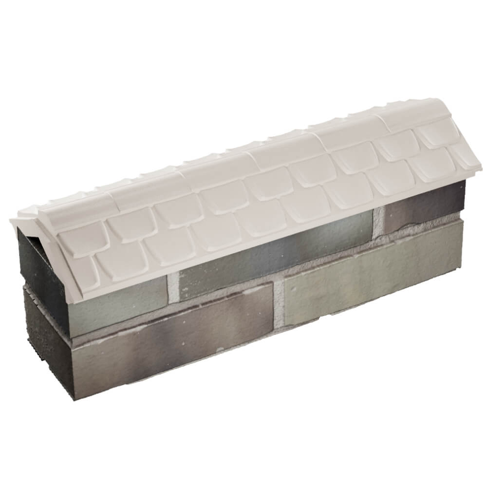 Парапет Zking Эльбрус Бежевый с посадкой на 0.5 кирпича (130мм) в Нефтеюганске фото